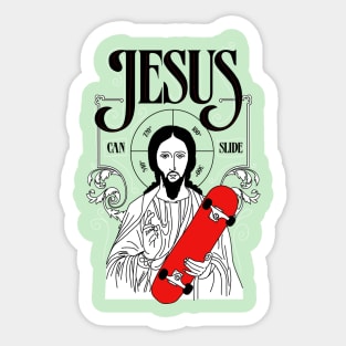 Jesus Can Slide Sticker